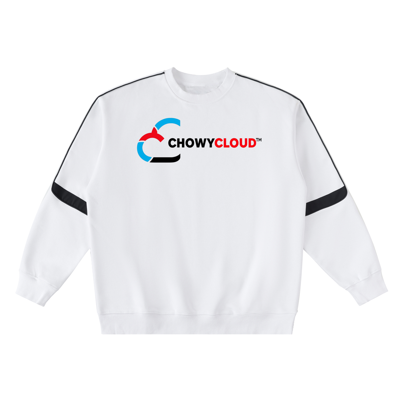 Oversized Crewneck Taped Sweatshirt