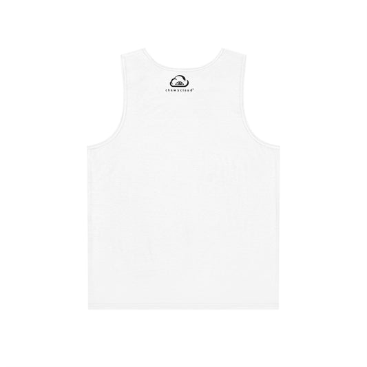 Minimal Logo Tank Top | Men's White Sleeveless Shirt