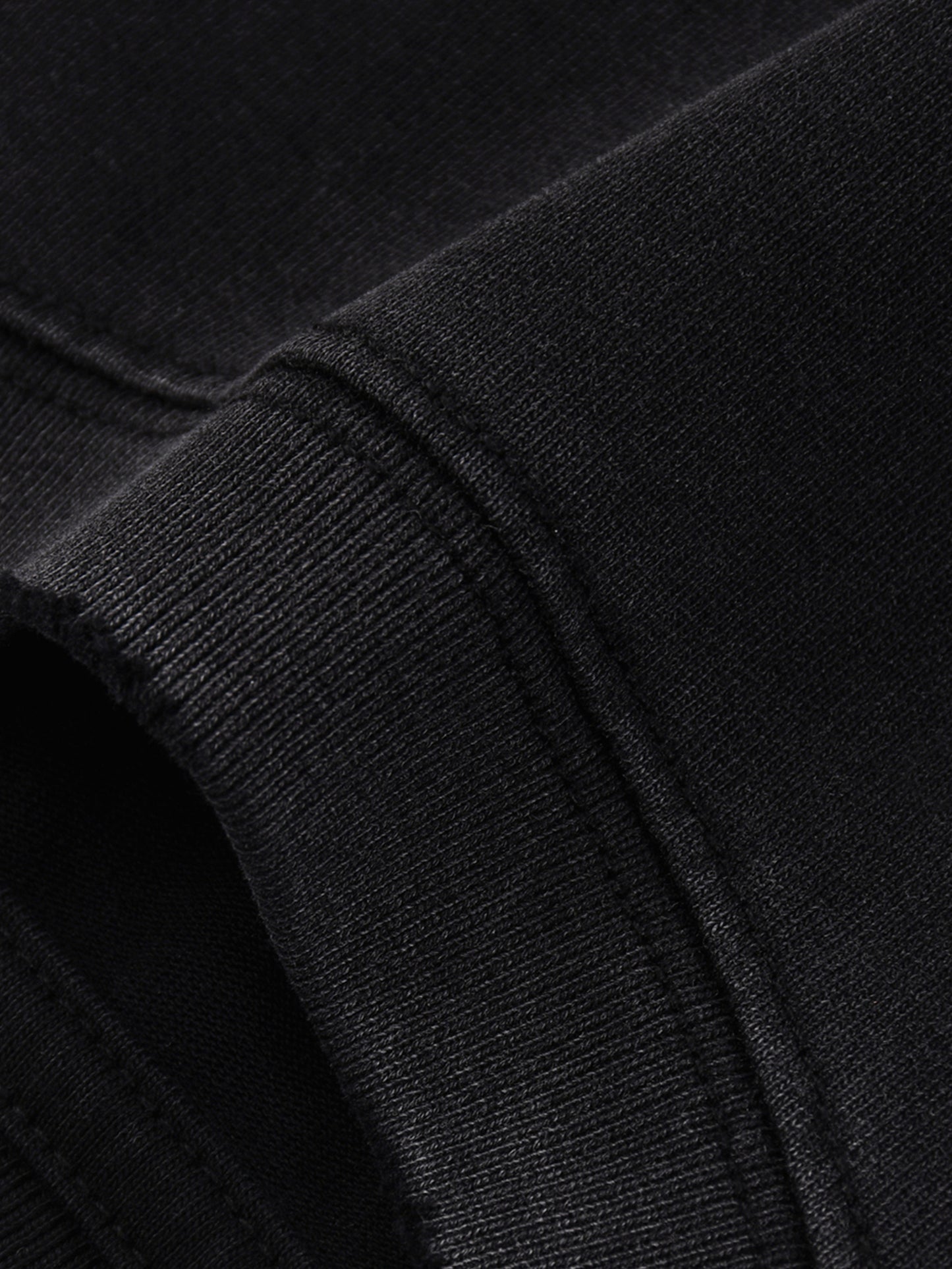 Snow Wash Raw Edge Cotton T-Shirt
