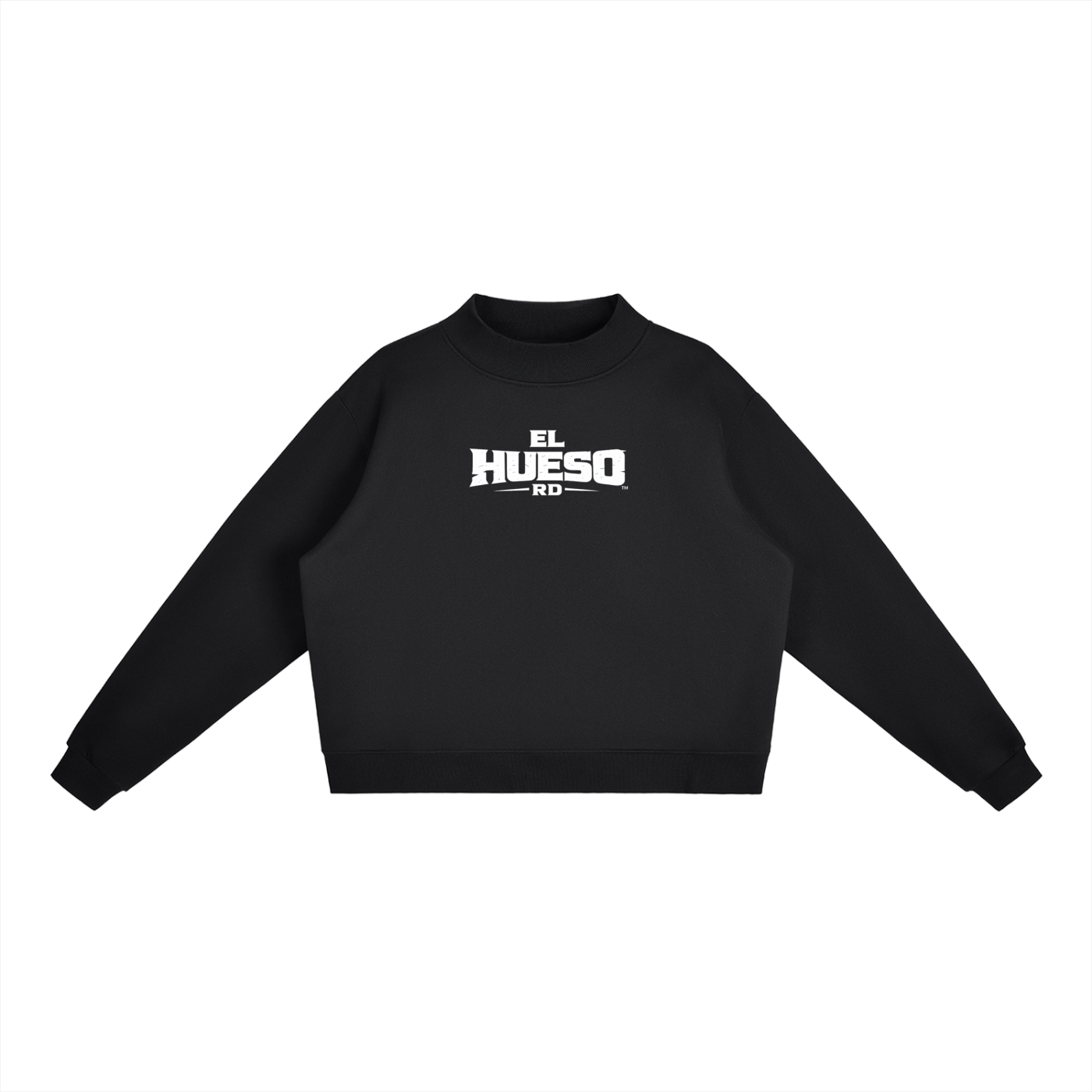 Essential Fleece Mock-Neck Crew Sweatshirt