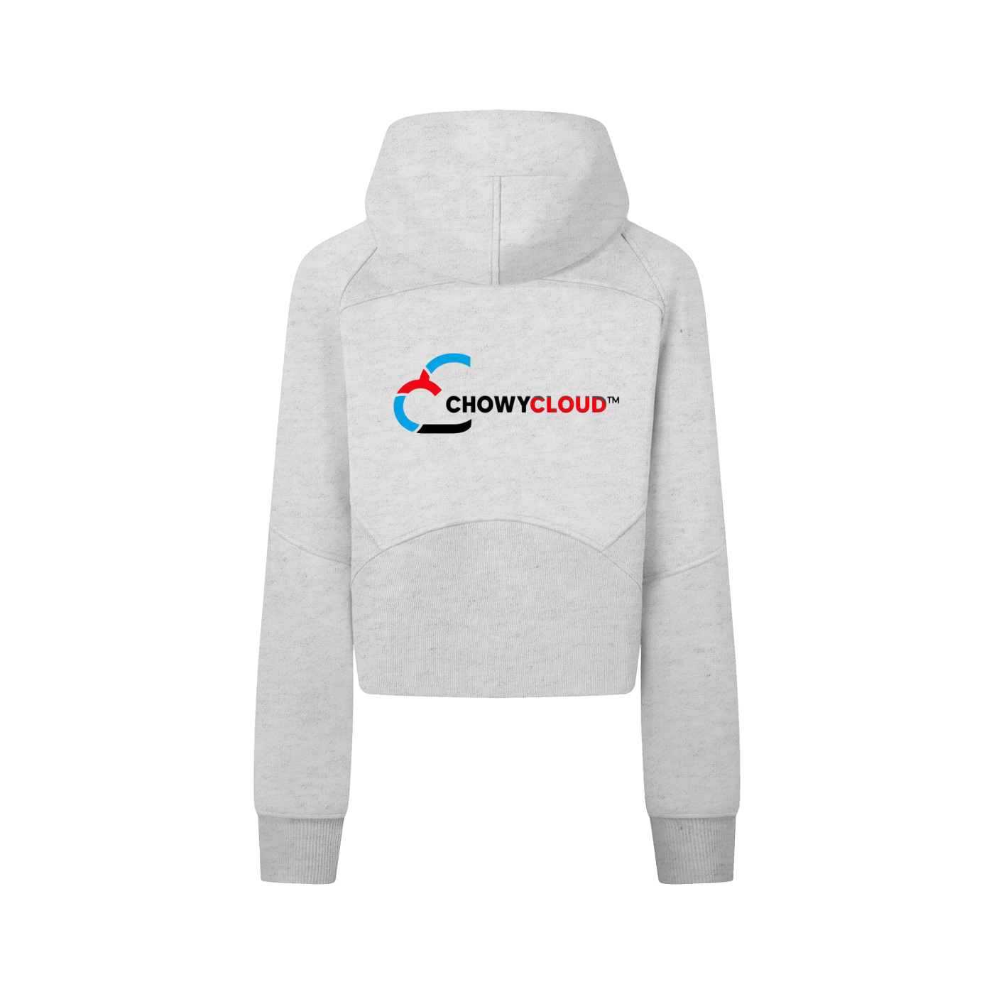 Cropped Zip-Through Hoodie