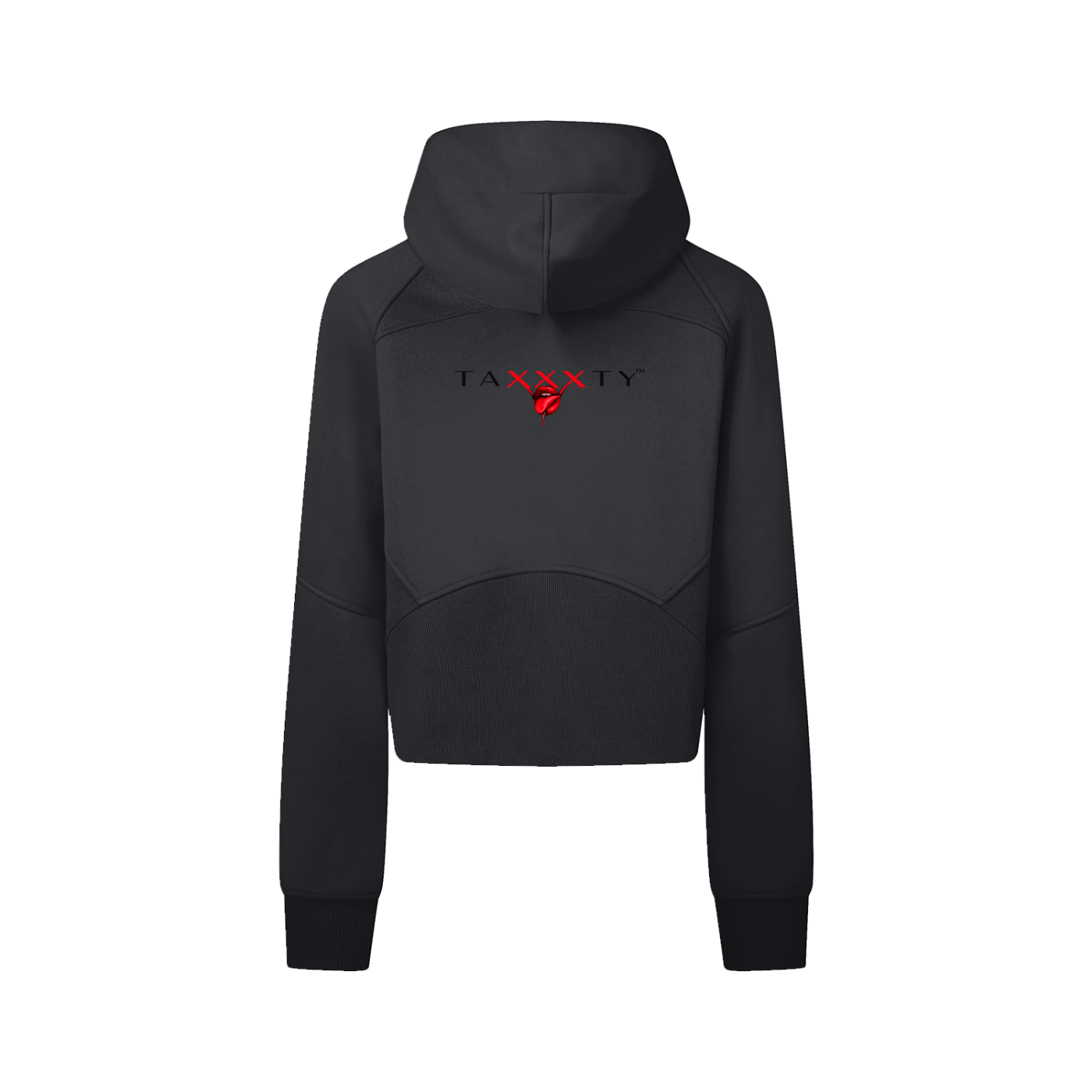 Cropped Zip-Through Hoodie